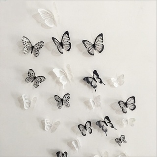 18 decal dán tường hình con bướm 3d dùng trong trang trí phòng