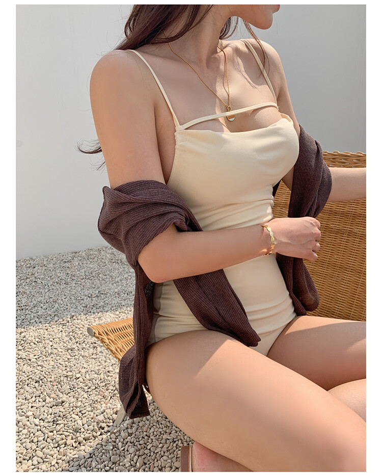 Đồ Bơi Một Mảnh Hở Lưng Phong Cách Hàn Quốc Quyến Rũ Dành Cho Nữ | BigBuy360 - bigbuy360.vn