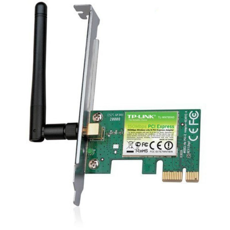 Bộ Chuyển Đổi Card Mạng Wifi TP-Link TL-WN781ND PCI Express Chuẩn N 150Mbps - Hàng Chính Hãng