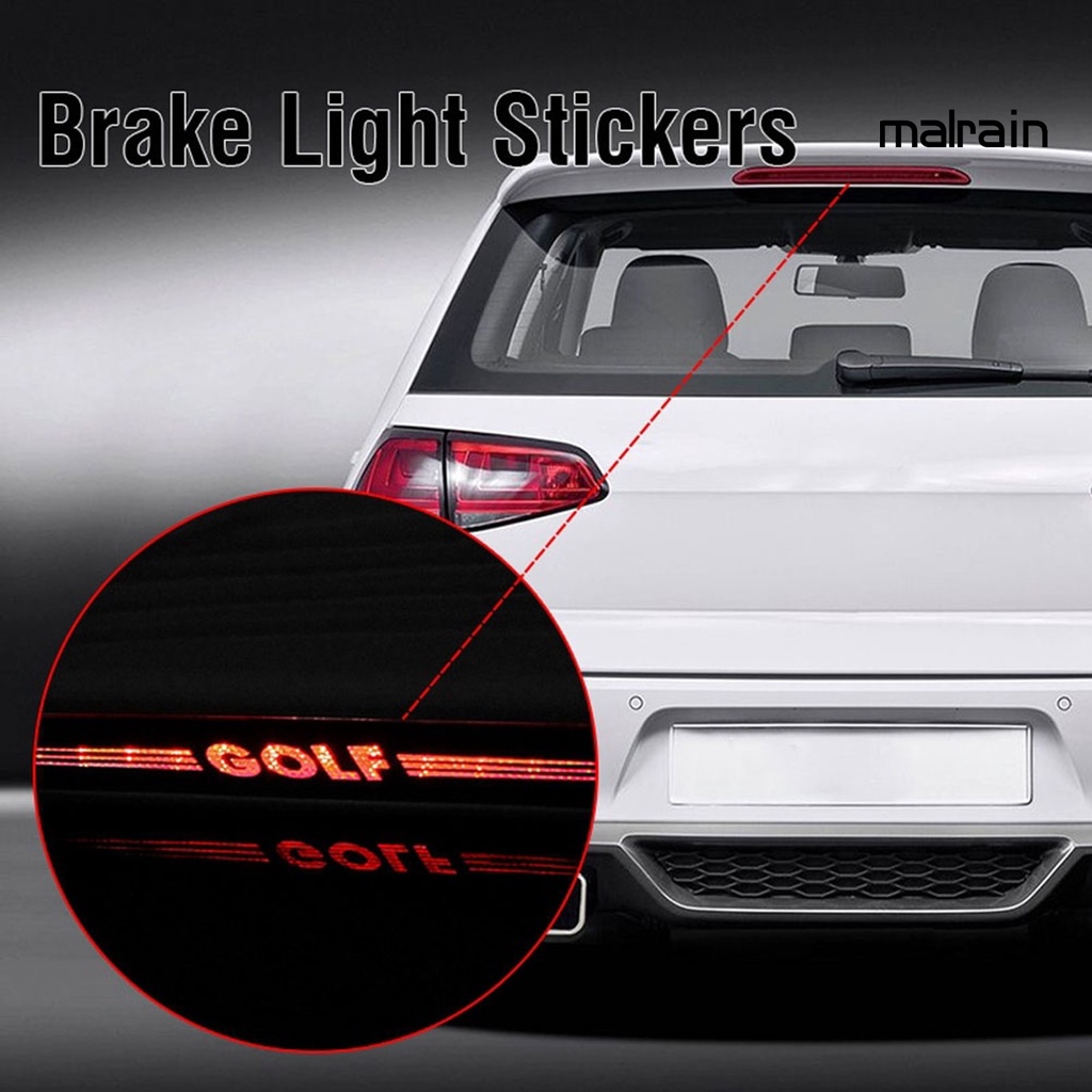 Miếng Dán Trang Trí Đèn Phanh Bằng Sợi Carbon Dành Cho Xe Hơi VW Golf Series