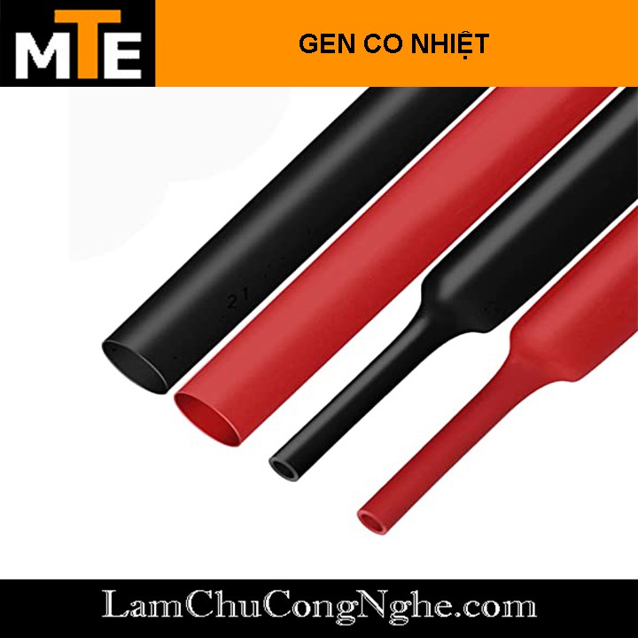 1 mét ống gen co nhiệt cách điện - Phi 10