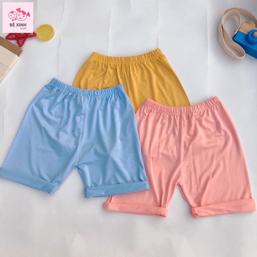 Quần đùi cho bé trai bé gái thun lạnh Minky Mom [Shopee trợ giá] Quần đùi chục mùa hè trẻ em cho bé vải thun lạnh