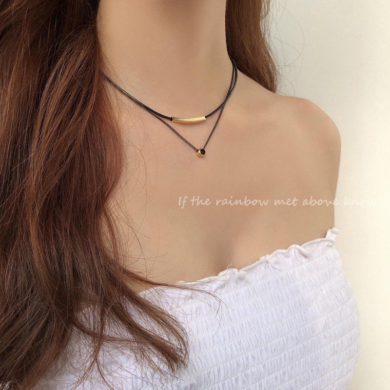 Dây chuyền hai tầng kiểu dáng trẻ trung cho nữ