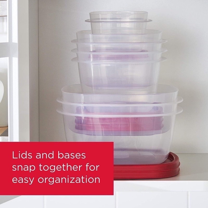 Bộ 3 hộp Rubbermaid easyfindlids