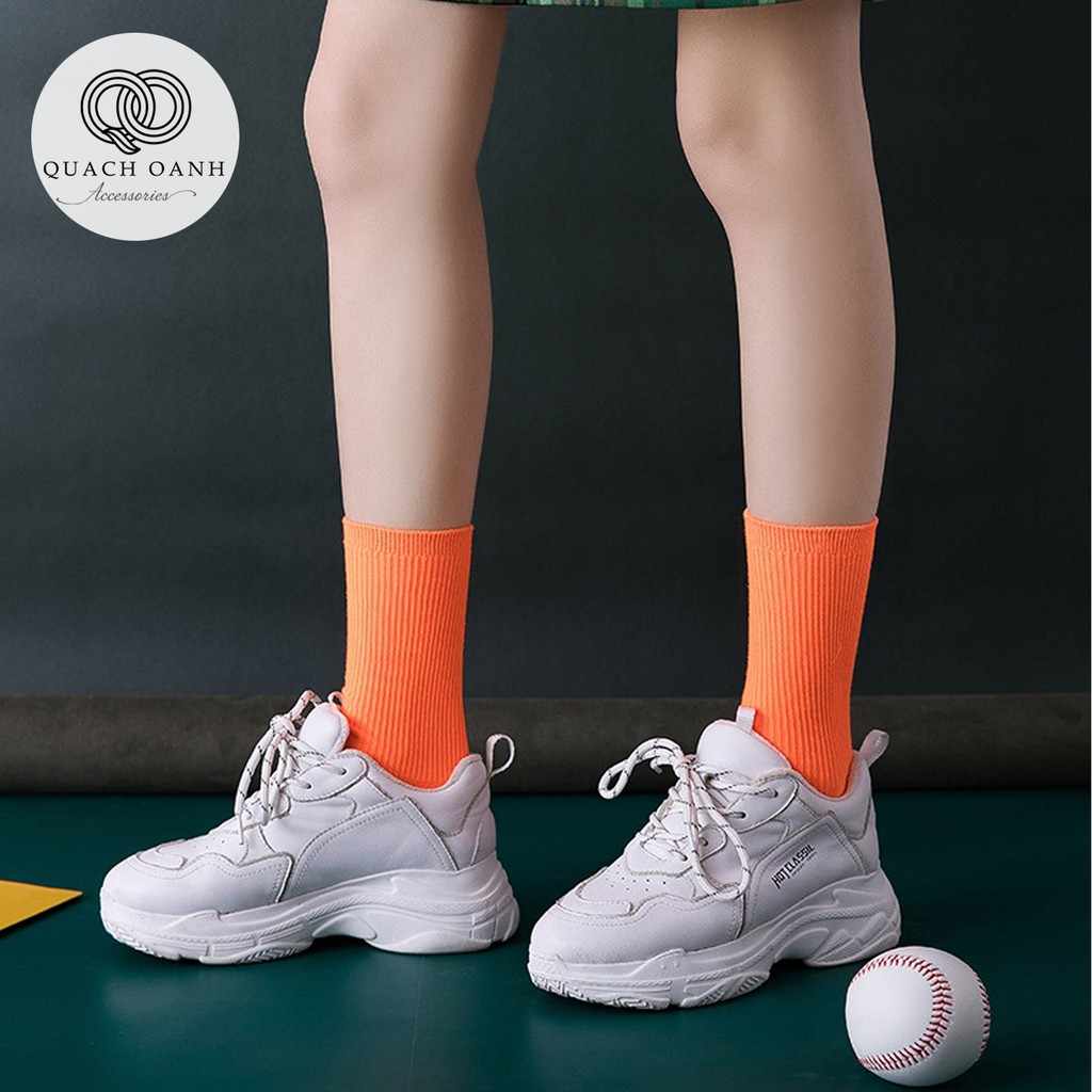 [Mã SKAMCLU8 giảm 10% cho đơn từ 100K] Tất vớ nữ cổ nhún phong cách vintage Hàn Quốc 19 màu - TT01