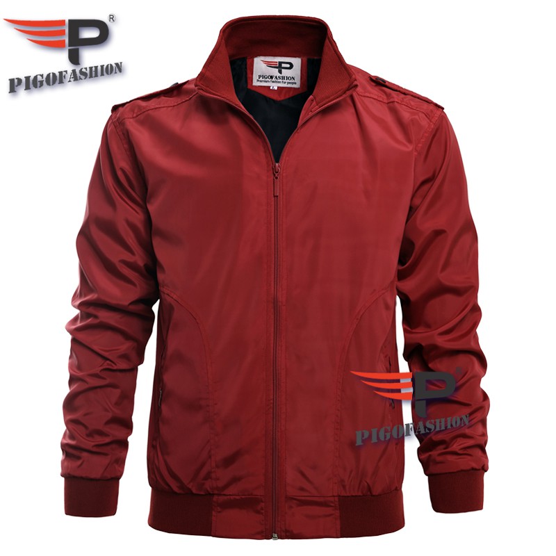 Áo khoác dù nam chống nắng cổ đứng 2 túi khóa hông hàng hiệu cao cấp PigoFashion AKD025 chọn thêm màu