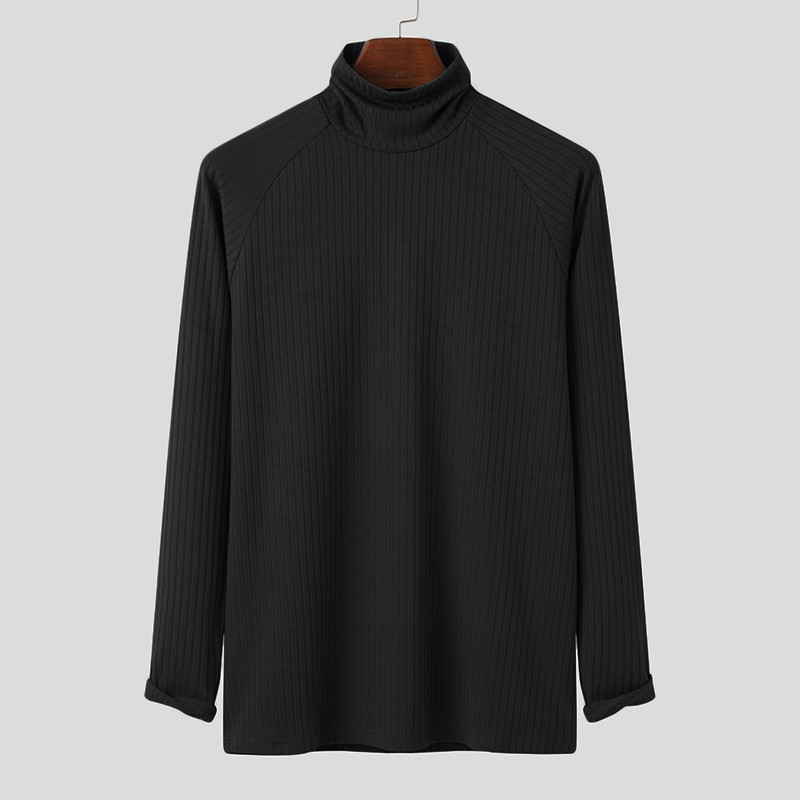 Áo len INCERUN tay dài cổ lọ thời trang thu đông cho nam | BigBuy360 - bigbuy360.vn