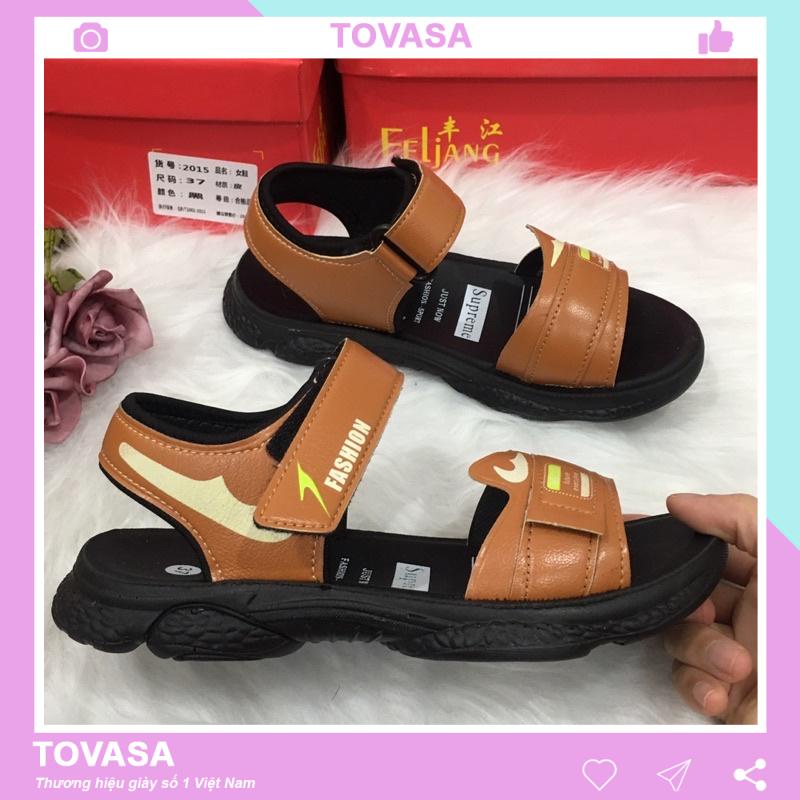 [MÃ SDF888 GIẢM 10% ĐƠN 99K]Sandal xăng đan quai da mềm chống trơn trượt cho bé trai bé gái từ 6 đến 16 tuổi