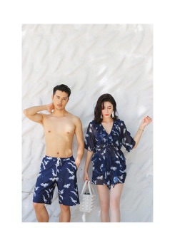 Bộ bơi đôi hình con hạc xanh