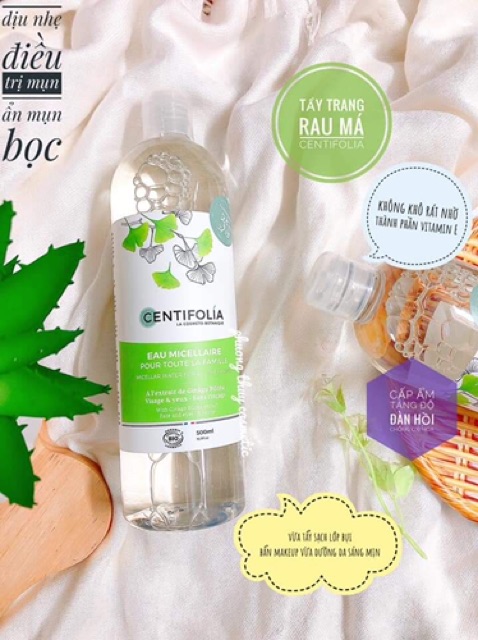 ( HÀNG AUTH ) NƯỚC TẨY TRANG RAU MÁ CENTIFOLIA 500ml hàng pháp date 08/10/2023 | BigBuy360 - bigbuy360.vn