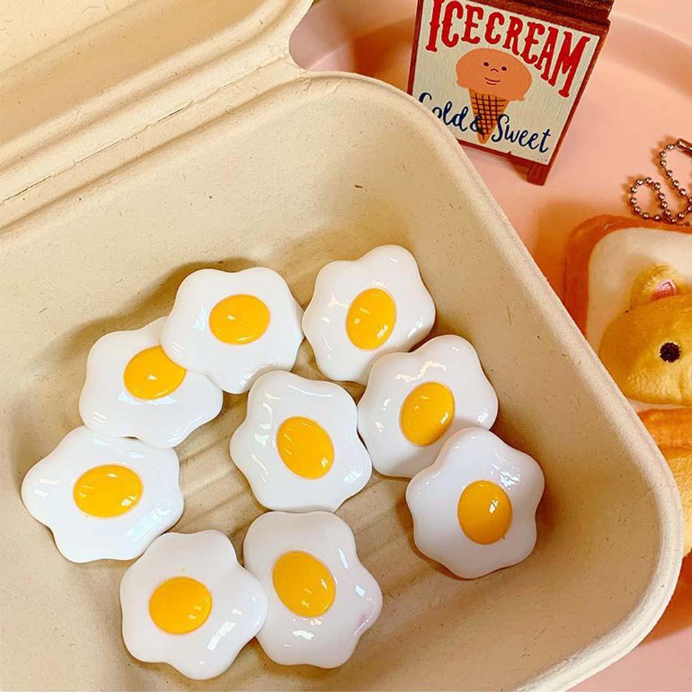 Trâm Cài Áo Hình Quả Trứng Màu Ngà Dễ Thương Ngọt Ngào Cho Nữ