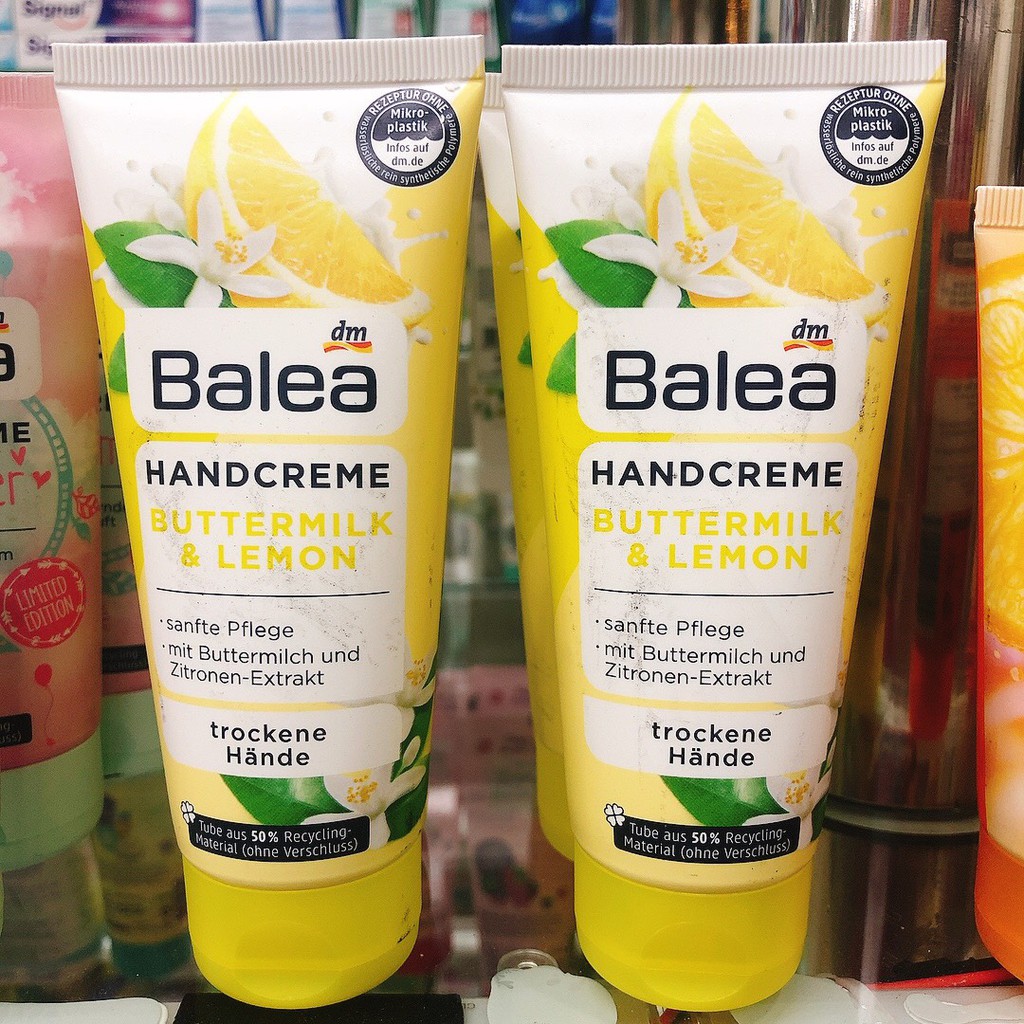 [HÀNG ĐỨC] Kem dưỡng da tay balea Đức 100ml Vitamin C, Oliu, Lemon, Lotus, Kamill,...