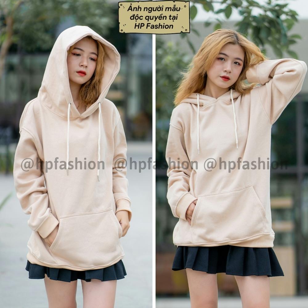 Áo Hoodie basic ❤️ Áo khoác nỉ trơn cotton 100% 2 lớp cao cấp, form rộng unisex nam nữ | BigBuy360 - bigbuy360.vn