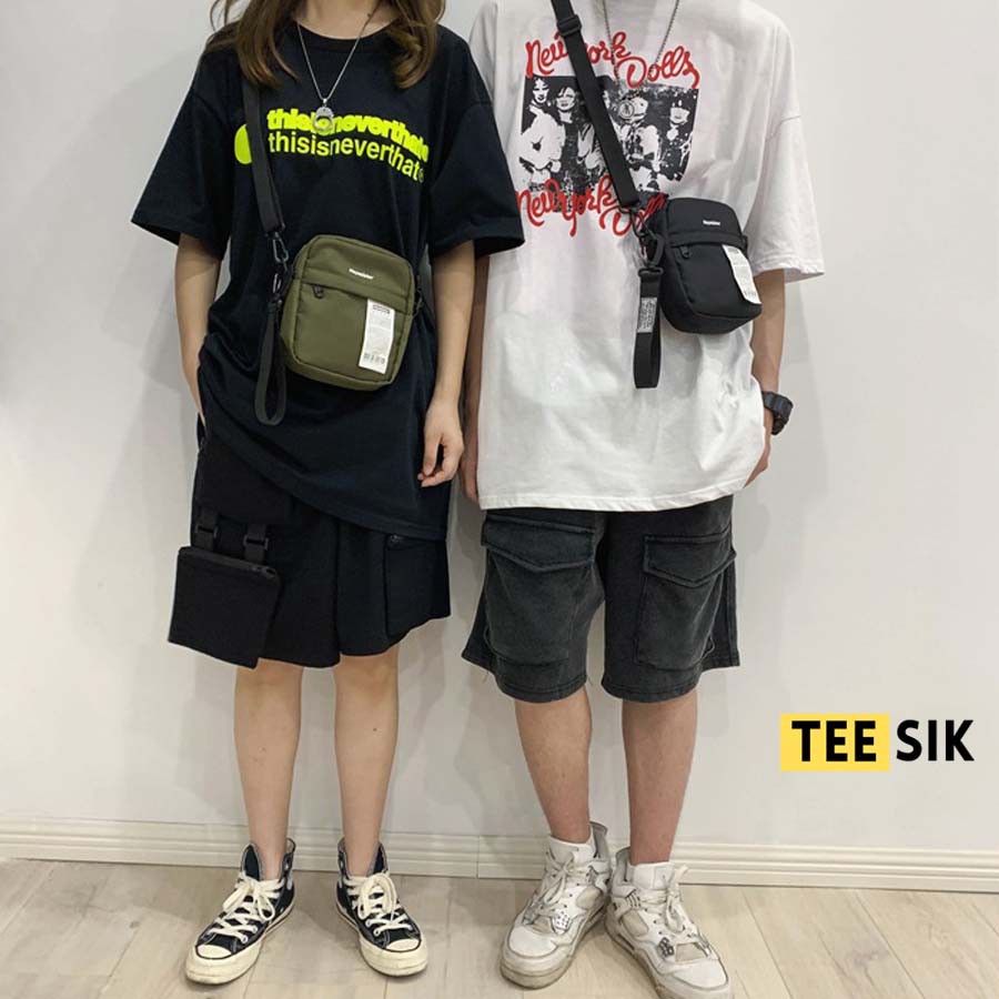 Túi đeo chéo Nam & Nữ TEE SIK nhỏ gọn phong cách Unisex chất liệu vải Canvas chống nước nhiều ngăn TS12 | BigBuy360 - bigbuy360.vn