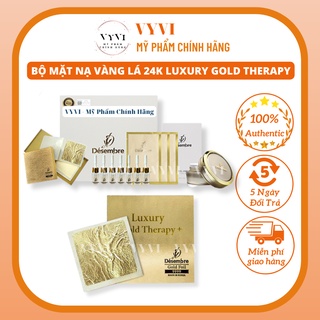 BỘ MẶT NẠ VÀNG LÁ 24K LUXURY GOLD THERAPY