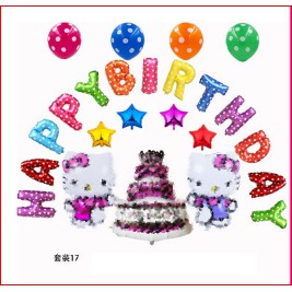 Set Bóng SINH NHẬT - Dải 13 Bóng Chữ HAPPY BIRTHDAY - Bóng Trang Trí Sinh Nhật Loại To 40cm