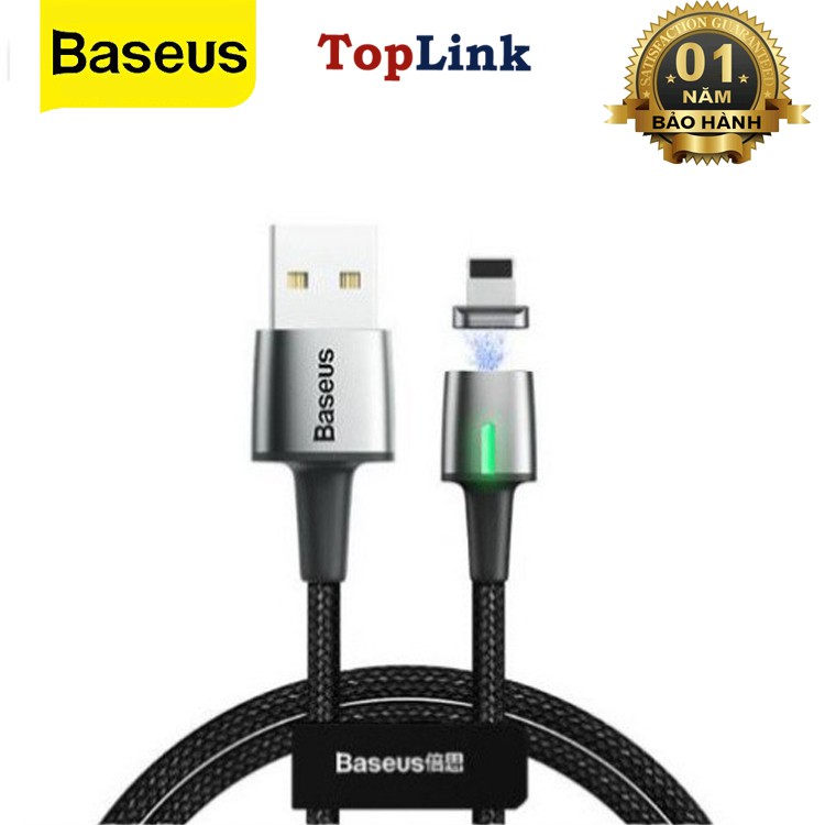 Cáp Sạc Từ Baseus - Cáp Sạc Nam Châm Chuẩn Lightning Có Thể Truyền Dữ Liệu Cho Iphone Xs Max XR X 8 7 6s 6Plus 5s 5c SE
