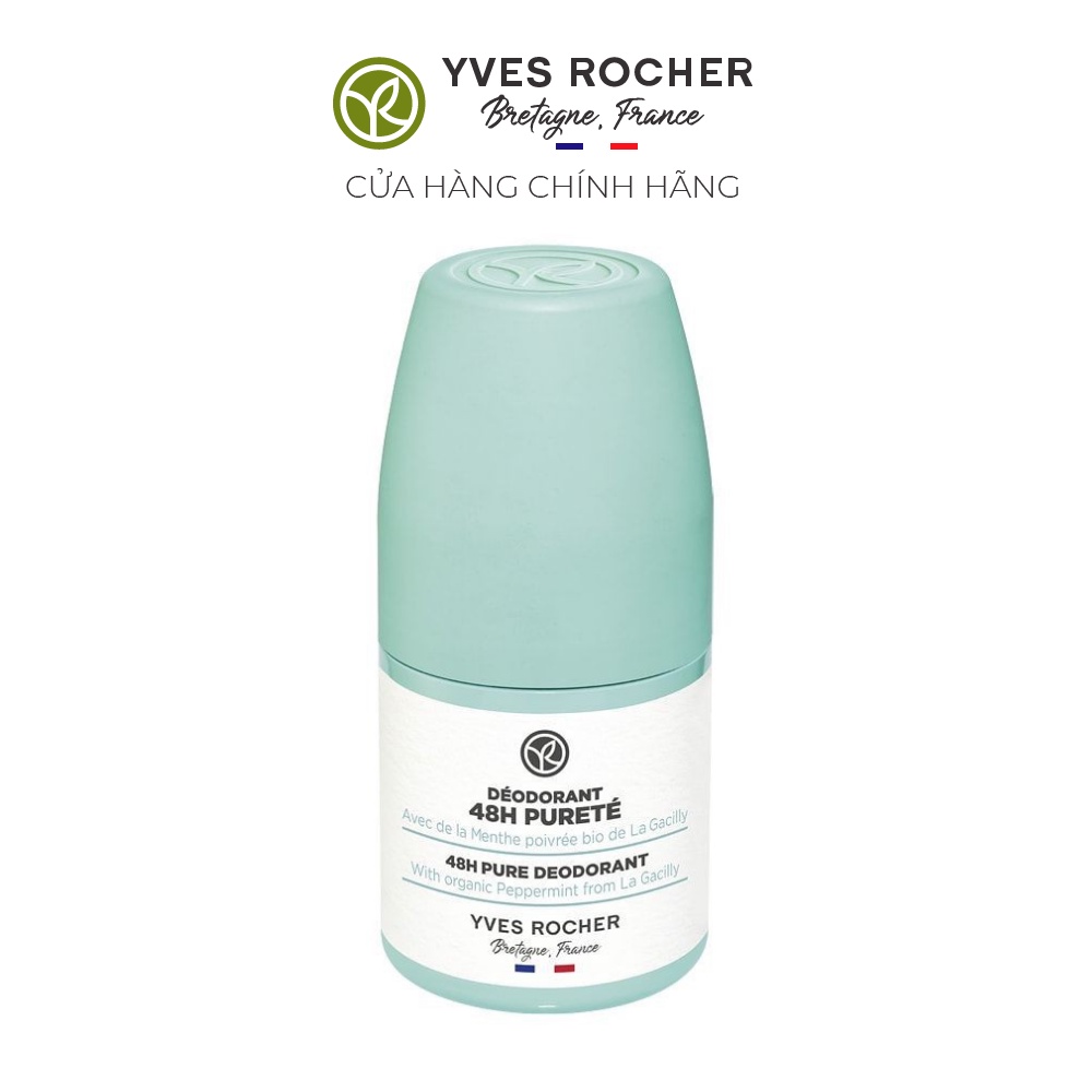 Lăn khử mùi Yves Rocher 48H PURE DEODORANT 50ML