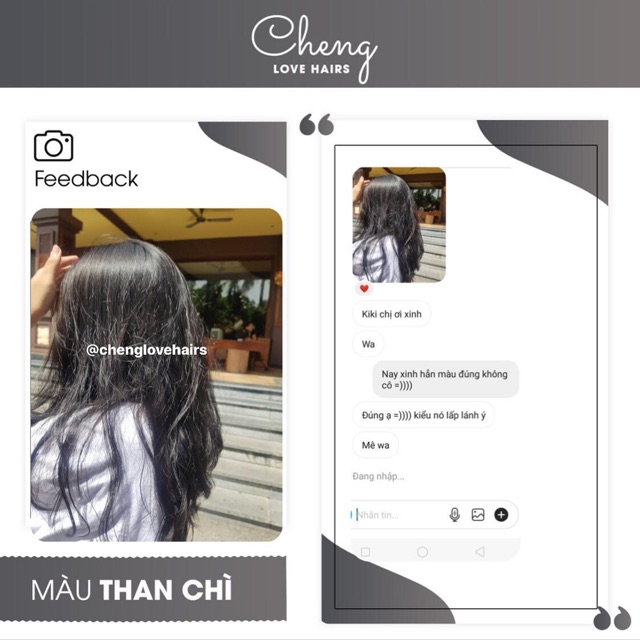 Thuốc Nhuộm Tóc Màu THAN CHÌ Không Tẩy | Chenglovehair, Chenglovehairs