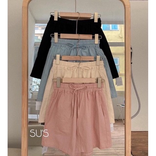 Quần short đùi nữ vải đũi xước full bốn màu