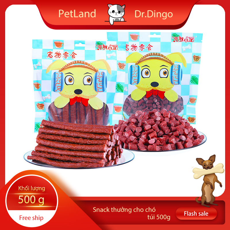 Thanh thịt bò bổ sung Canxi cho chó Dr.Dingo (thanh/viên) (500gr/túi) Bánh thưởng cho chó mèo thú cưng