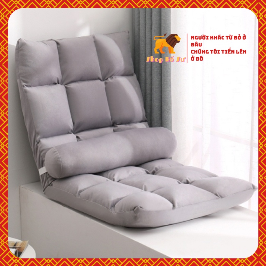 Ghế bệt thư giãn, ghế lười sofa massage, đọc sách tặng kèm gối tựa lưng