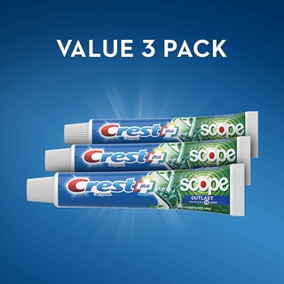 Set 3 kem đánh răng crest scope value 3 pack