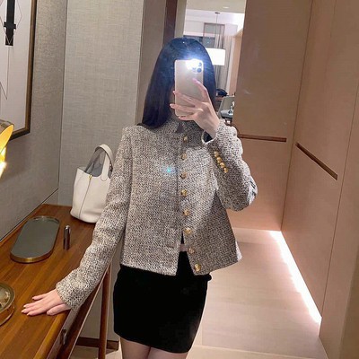 [Hàng order] Áo khoác dạ cổ tàu áo dạ tweed A659