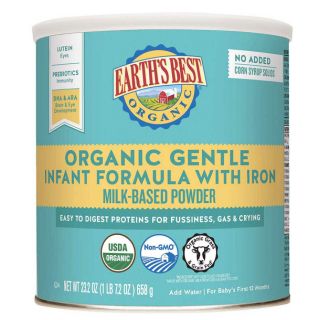 Sữa bột cho trẻ Earth’s Best Organic Gentle Infant Powder Formula 658g