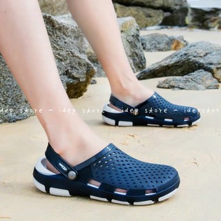 Dép sục nhựa dẻo lưới lỗ tổ ong đi mưa bít mũi nam Bioren Catha siêu nhẹ - SL015