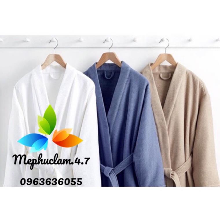 ÁO CHOÀNG TẮM TỔ ONG 100% COTTON