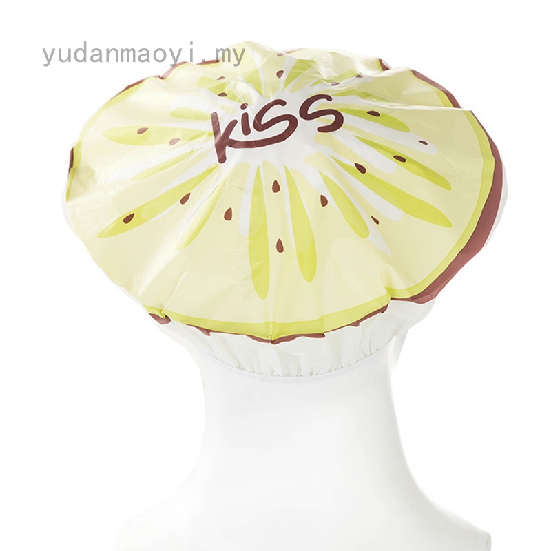 Mũ Trùm Tóc Khi Tắm Chống Thấm Nước Họa Tiết Trái Cây Cho Nữ
