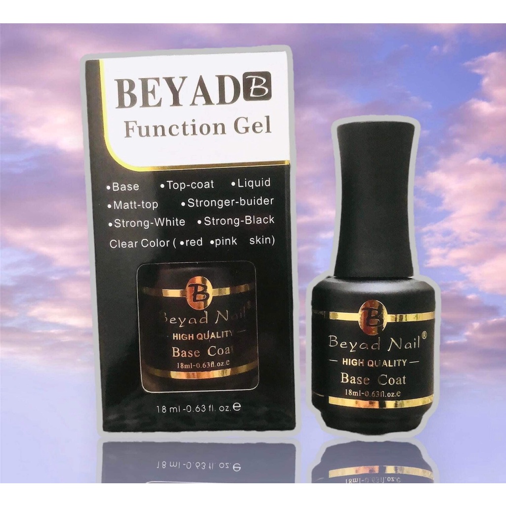 Base top Beyad - liên kết và top phủ rất bền và bóng 18ml - Sushi nail mi