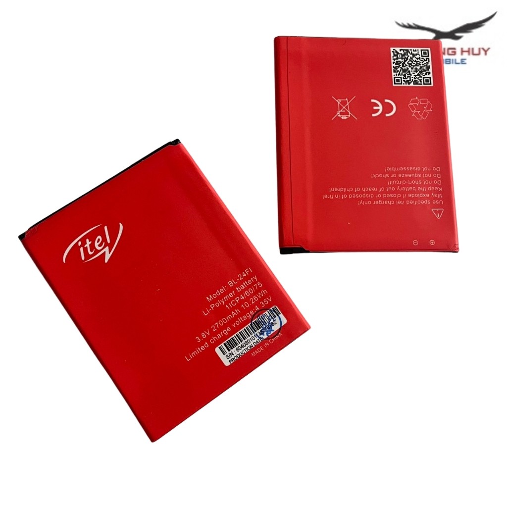 Pin Itel S12 BL-24FI Dung Lượng 2700mAh Hàng Zin Nhập Khẩu Bảo Hành 6 Tháng 1 Đổi 1