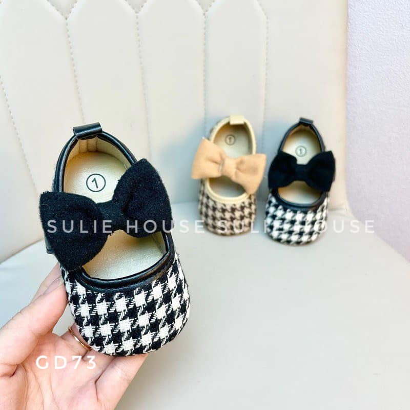 Giày tập đi búp bê đính nơ - GD73