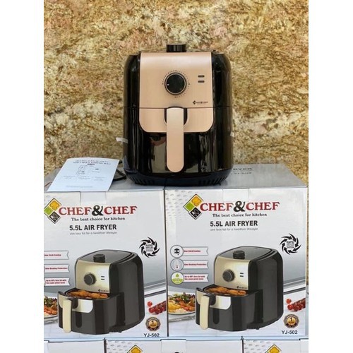 Nồi Chiên Không Dầu Chef &amp; Chef 5,5L - 1400W-Công nghệ Đức-Bảo Hành 12 tháng- Công nghệ inverter-Tiết Kiệm Điện