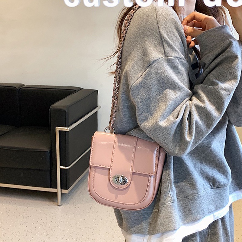 Túi xách IELGY đeo chéo phối dây xích thời trang cổ điển cho nữ