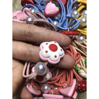 Day cot tóc đính charm xinh xỉu