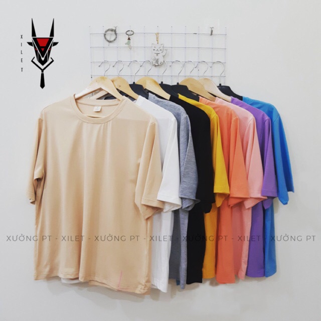 Áo thun trơn unisex nhiều màu siêu đẹp dáng oversize | BigBuy360 - bigbuy360.vn