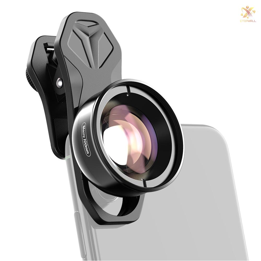 Ống kính phóng to dạng kẹp ET APEXEL APL-HB100mm thông dụng 4K HD cho điện thoại 11/XS/XS Max/XR/X/8/8 Plus