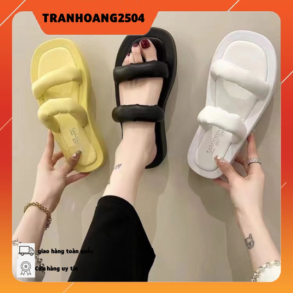 Slipper đế dày mềm mại thoải mái dễ phối đồ hợp thời trang phong cách mới
