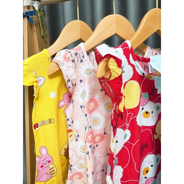 [0-5 tuổi] B3035 Bộ lanh thái cho bé gái từ 8-35kg