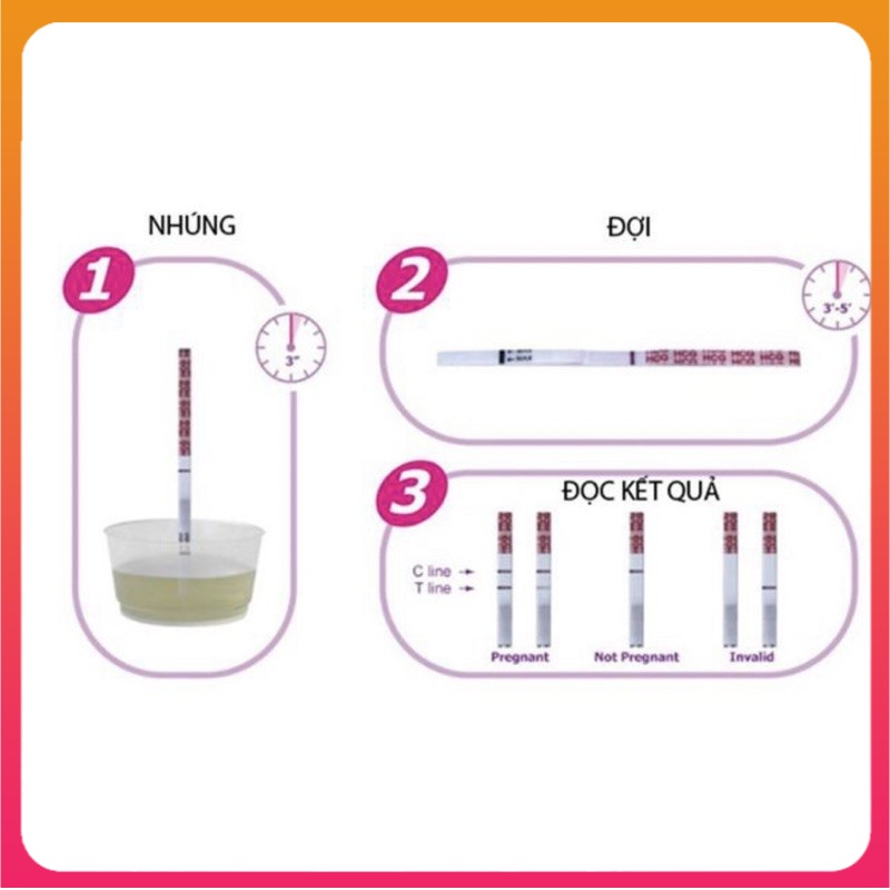 Que thử thai nhanh Allisa Traphaco - Test thai nhanh HCG - Test thai Alisa
