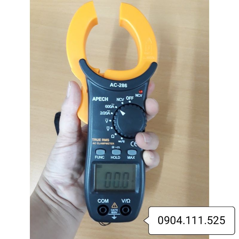 Ampe kìm đo dòng AC APECH AC-286 600A