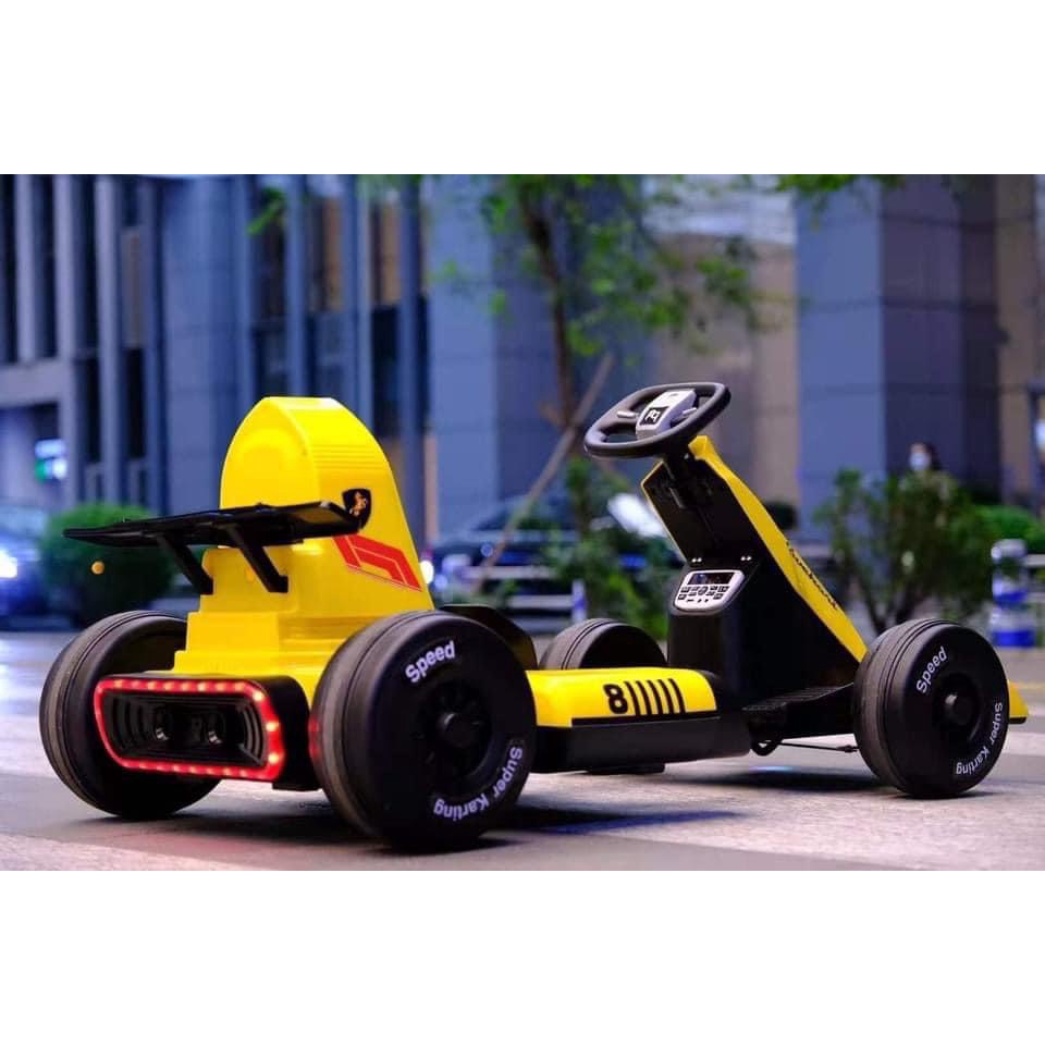 Ô tô điện trẻ em Baby-kid siêu xe kiểu dáng thể thao F1 Drift Car 2 động cơ lớn tải trọng 80kg
