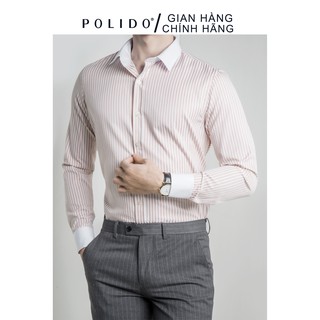 Áo Sơmi kẻ sọc phối cổ, tay Phong Cách, Lịch Lãm - POLIDO MALL
