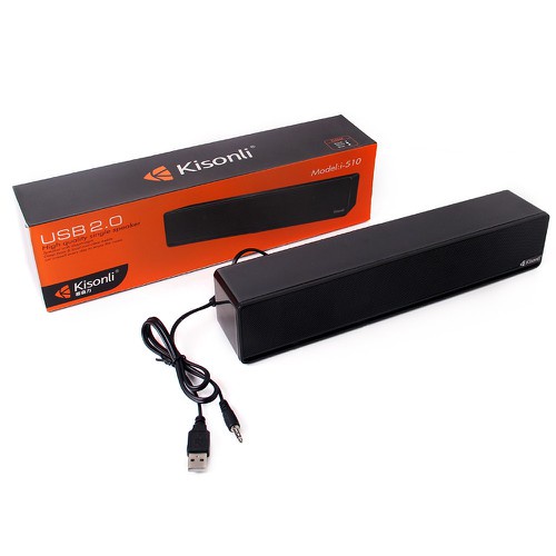 Loa Kisonli I-510 USB 2.0 PC nhỏ gọn hỗ trợ Win XP-Vista-7-8-10-Mac-ios-android… FullBox