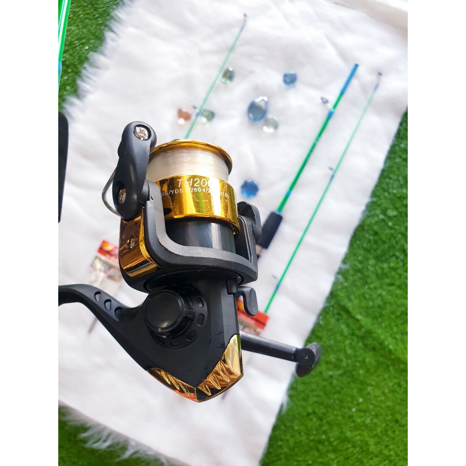 Combo cần Câu và Máy. Tặng bịch lưỡi oliver tôm siêu hấp dẫn