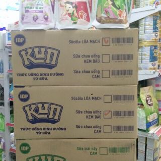 (MIX ĐỦ VỊ-HÀNG MỚI VỀ)SỮA KUN TÚI 110ML(thùng 24 túi)