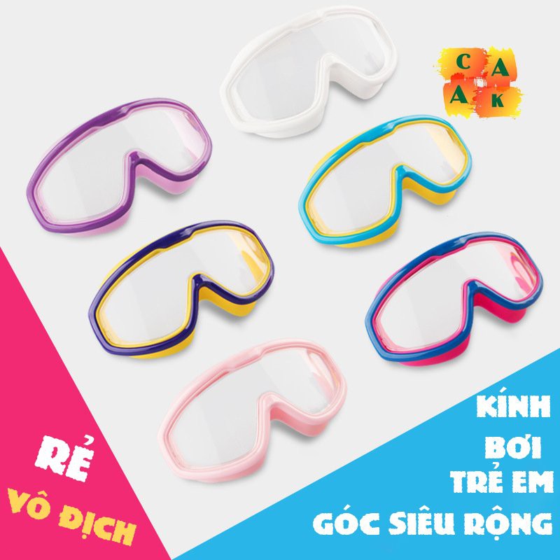 Kính bơi trẻ em 🏊‍♀️𝑪𝒐́ 𝑺𝒂̆̃𝒏🏊‍♀️|Góc nhìn siêu rộng 230º có doăng cao su An toàn| Phủ lớp bảo vệ chống tia UV